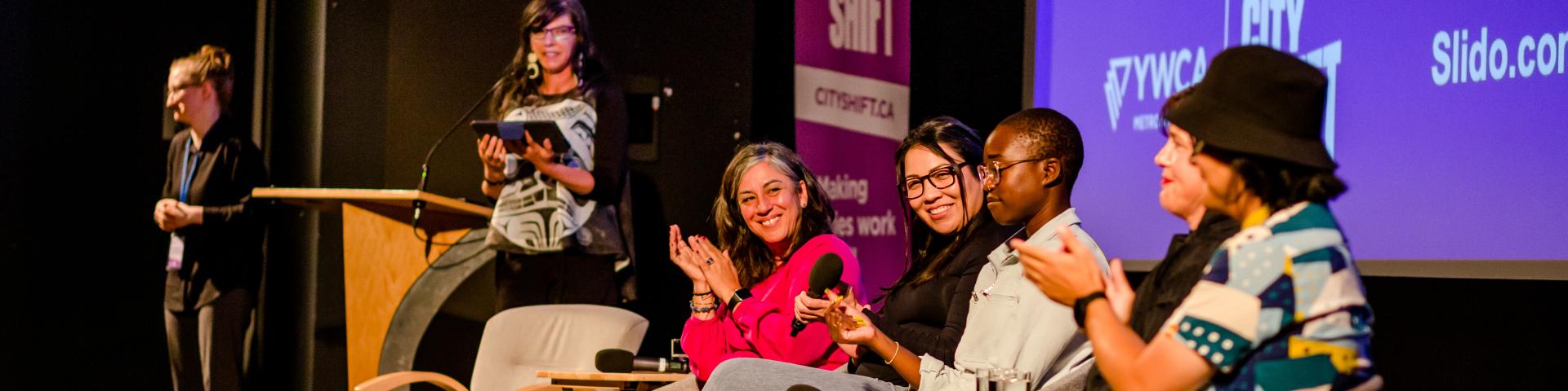 Reimagining our Cities event - host and panelists