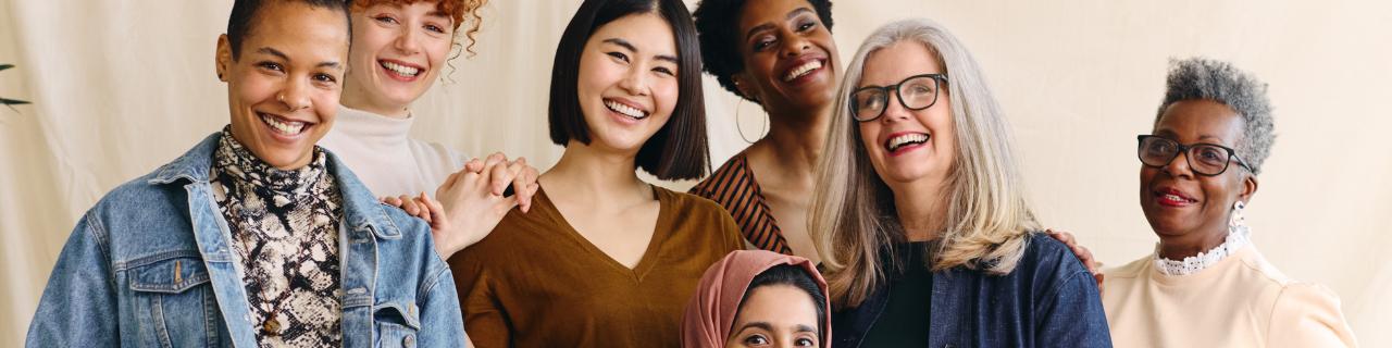 Diverse Group of women laughing 