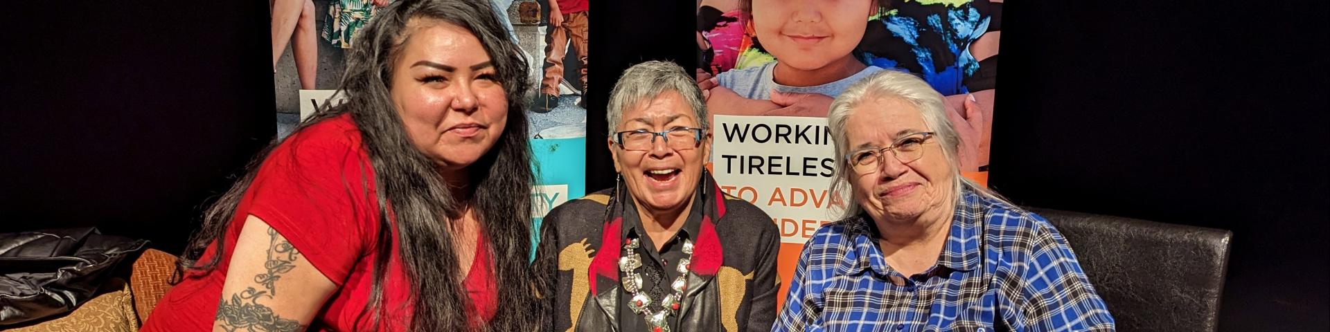 April Beaver, Viola Thomas and Michelle Good