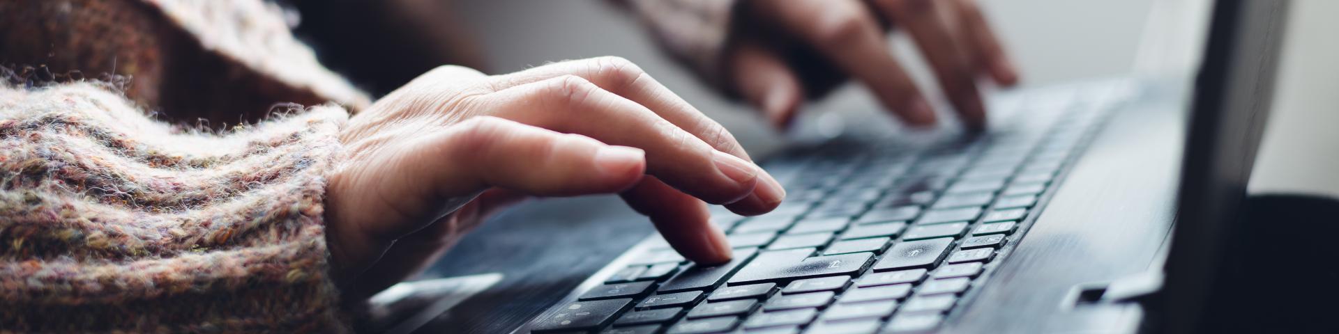 Typing on a computer