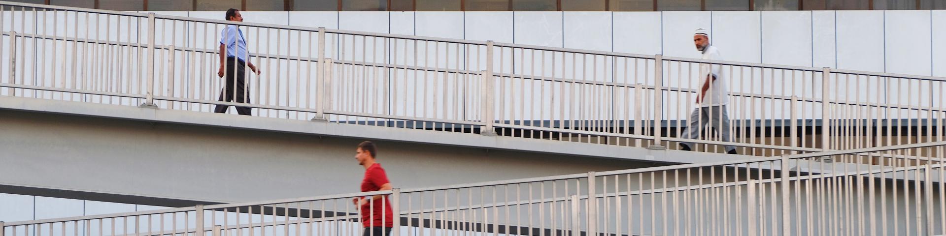 People walking on a city scape 
