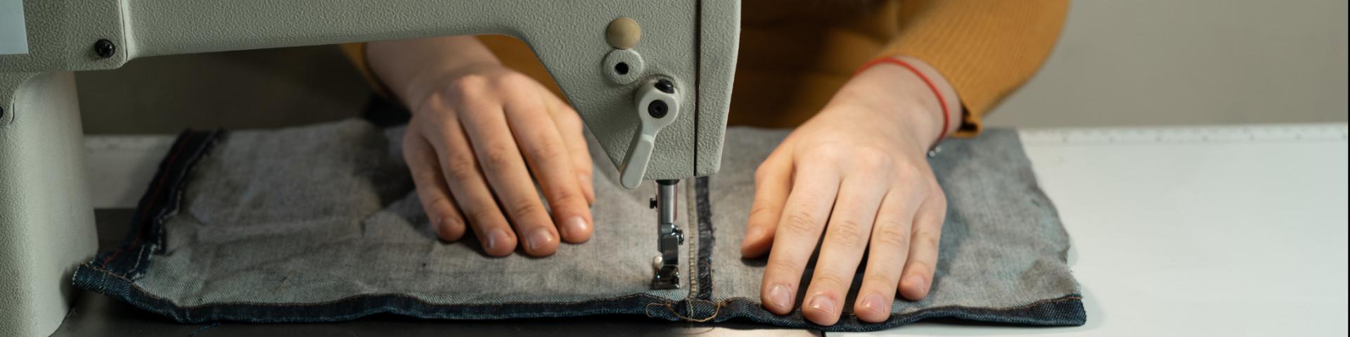 person sewing