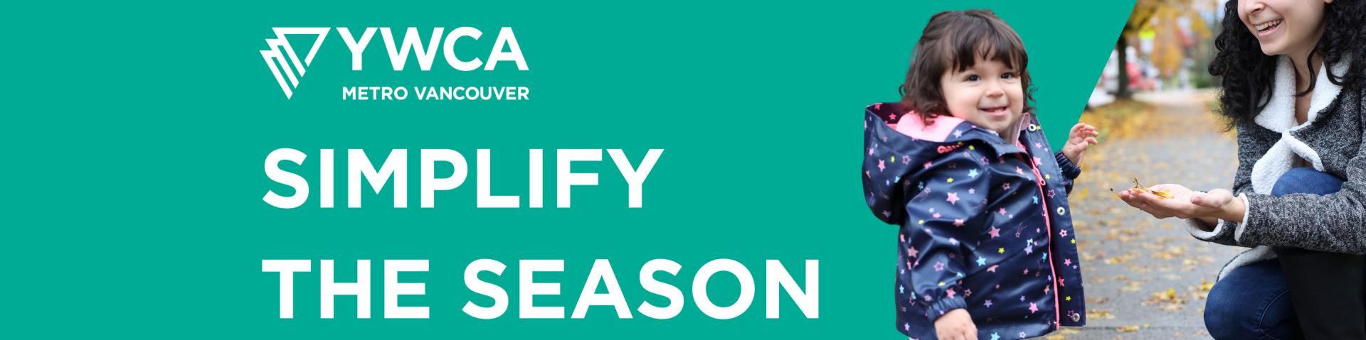 Mother and daughter walking along the sidewalk on an autumn day