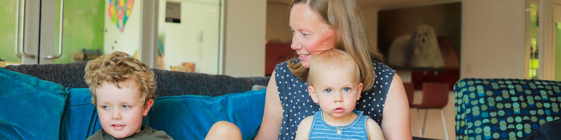 Moms ant toddlers at YWCA Housing