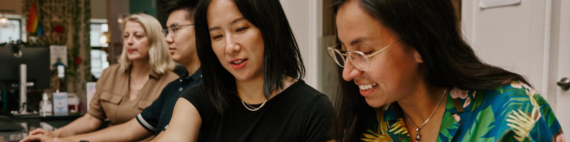 Women working together