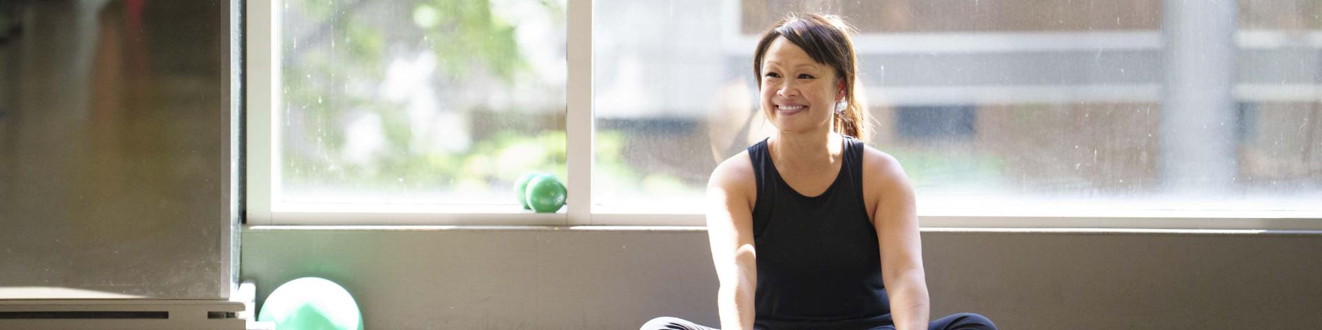 Woman doing yoga