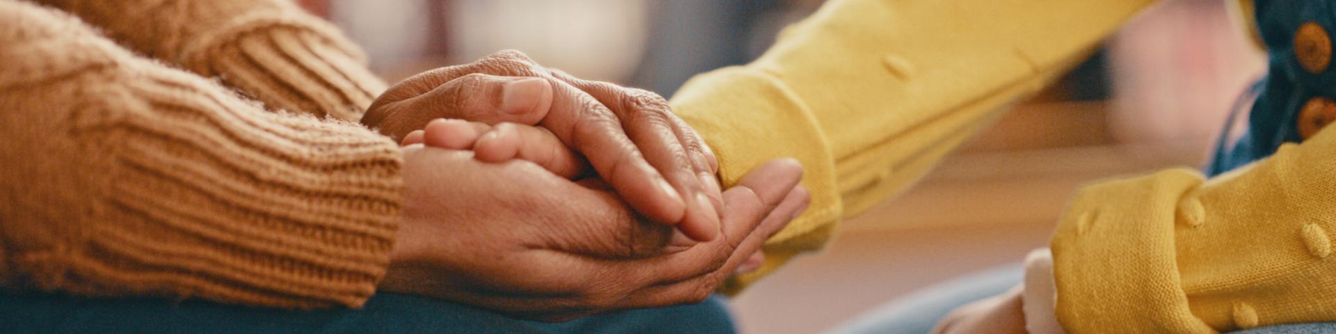 Hands showing support