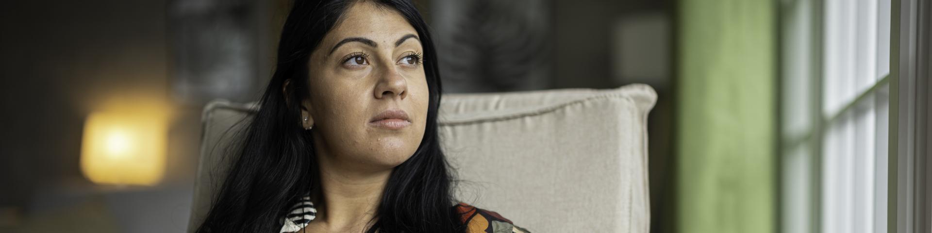 women looking out the window