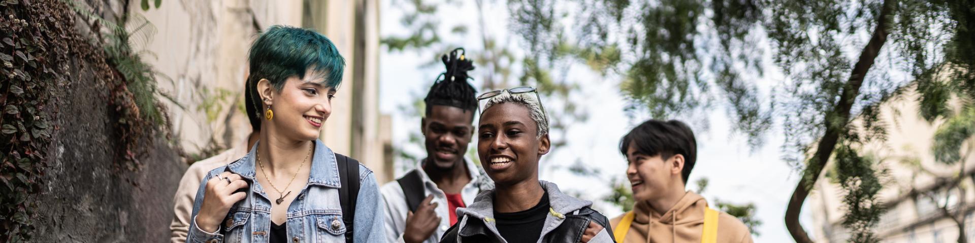 A diverse group of youth