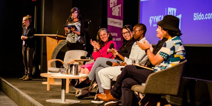 Reimagining our Cities event - host and panelists