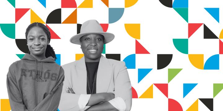 Mary Lou and  Anthonia interviewees