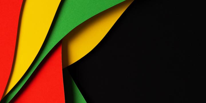Black History Month Colours - Red, yellow, green, black