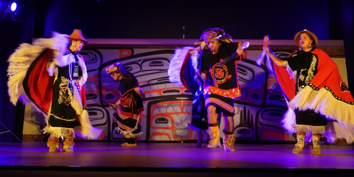 Dancers of Damelahamid. Photo by Suzette Amaya.