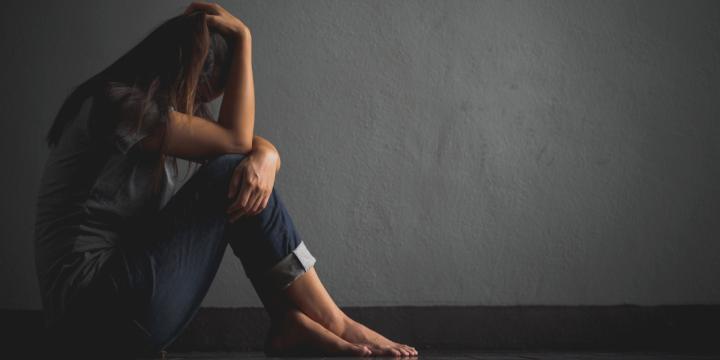 Women looking sad