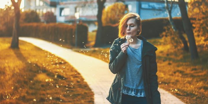 Woman alone