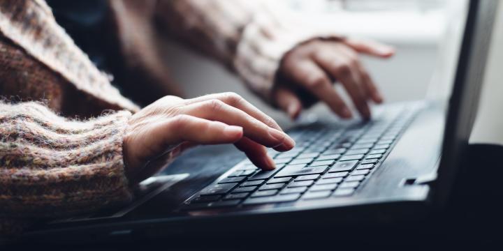 Typing on a computer