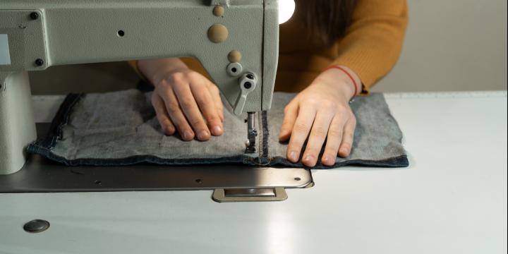 person sewing