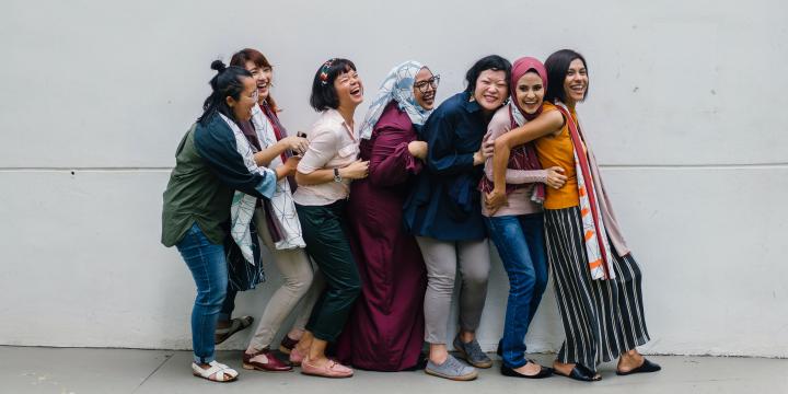 Asian women together