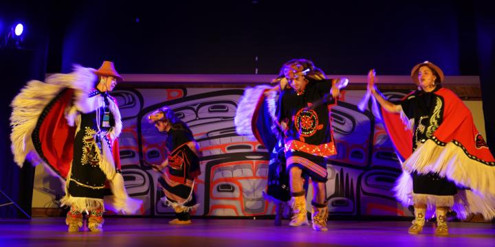 Dancers of Damelahamid. Photo by Suzette Amaya.