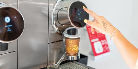 Coffee machine located in the Nook, available to guests every morning
