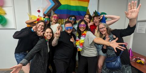YWCA’s Gender Inclusion Committee celebrating PRIDE at our head office. 