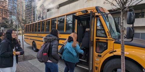 YWCA’s new staff members hopping on the bi-annual bus tour of our YWCA facilities.