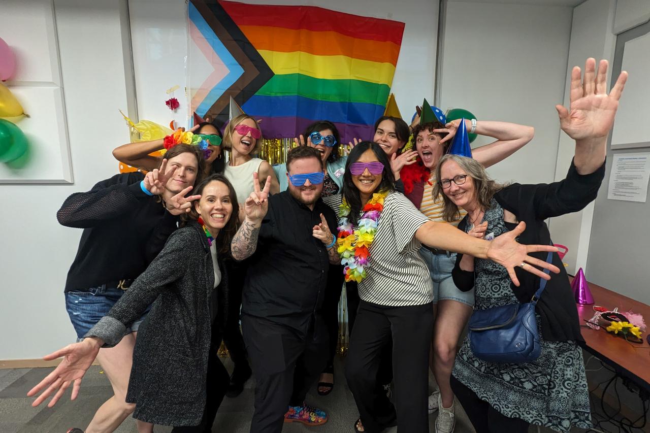 YWCA’s Gender Inclusion Committee celebrating PRIDE at our head office. 