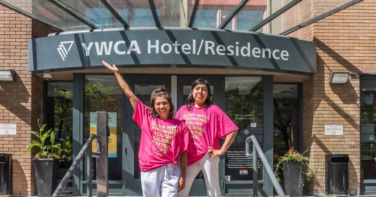 YWCA Hotel Staff in front of the YWCA Hotel