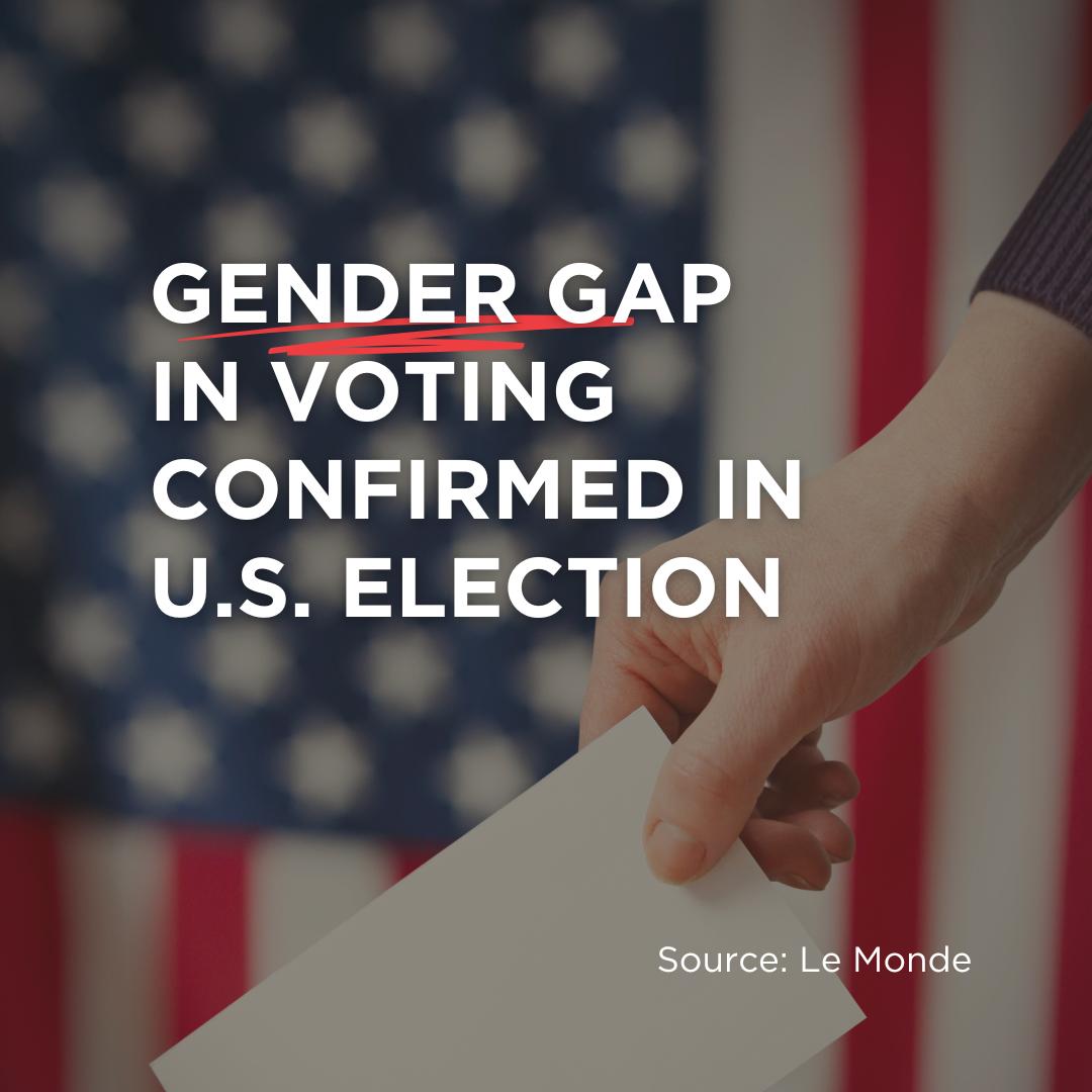 Gender Gap in Voting Confirmed in U.S. Election