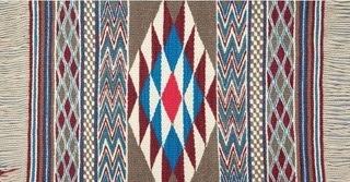 Vivian Mearns Notaro wool weaving blanket - Museum of Antrhopology Vancouver