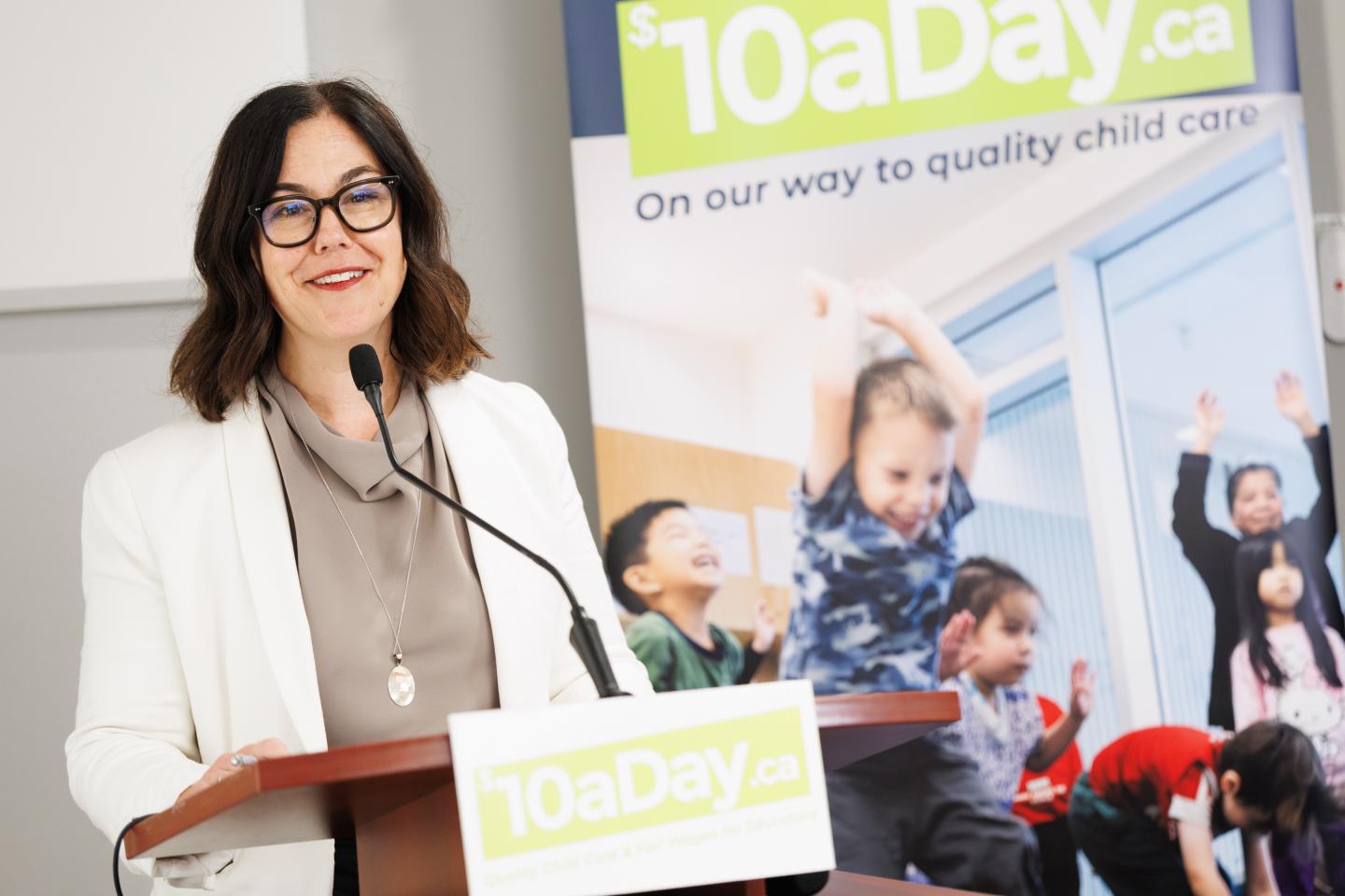 Erin Seeley speaks about $10aDay child care