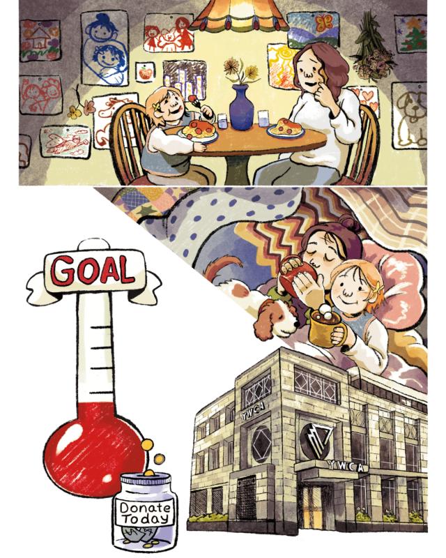 Page 5. Thanks to generous donors, one single mom's success story can be the success story of many others.