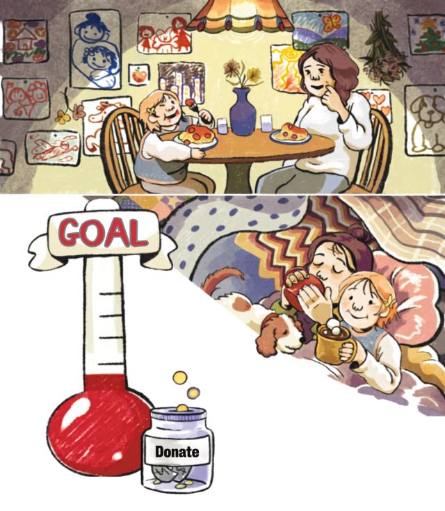 Page 5. Thanks to generous donors, one single mom's success story can be the success story of many others.