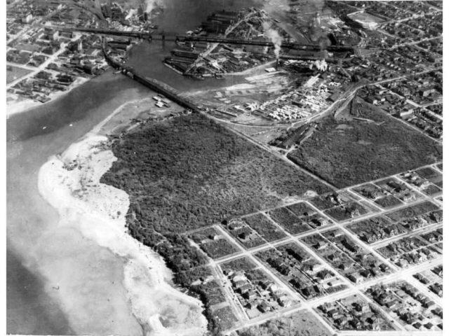 Aerial photo of Sen’ákw Indian Reserve No. 6
