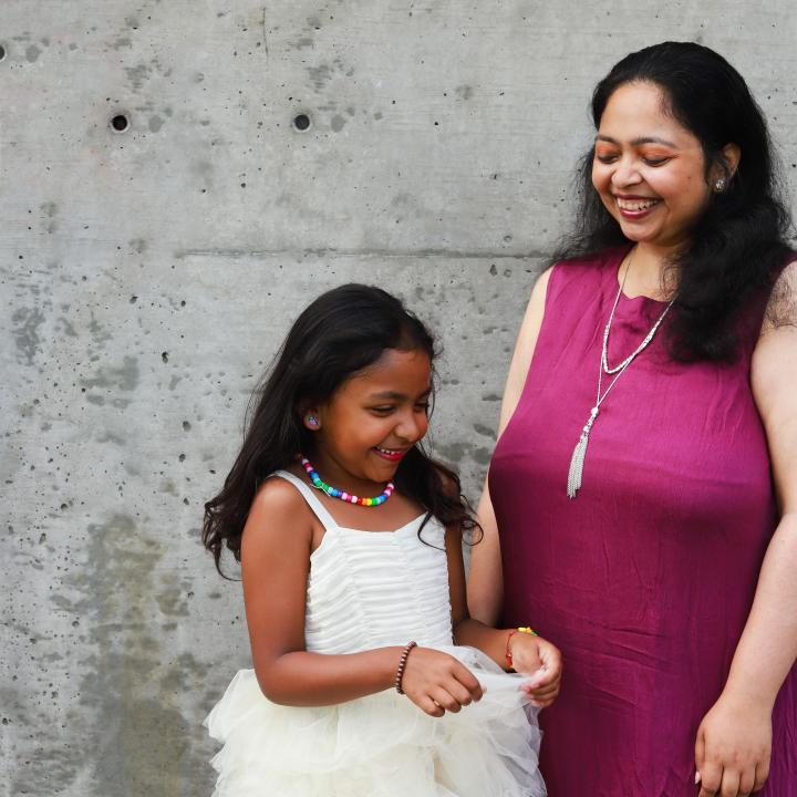 Mom and daughter
