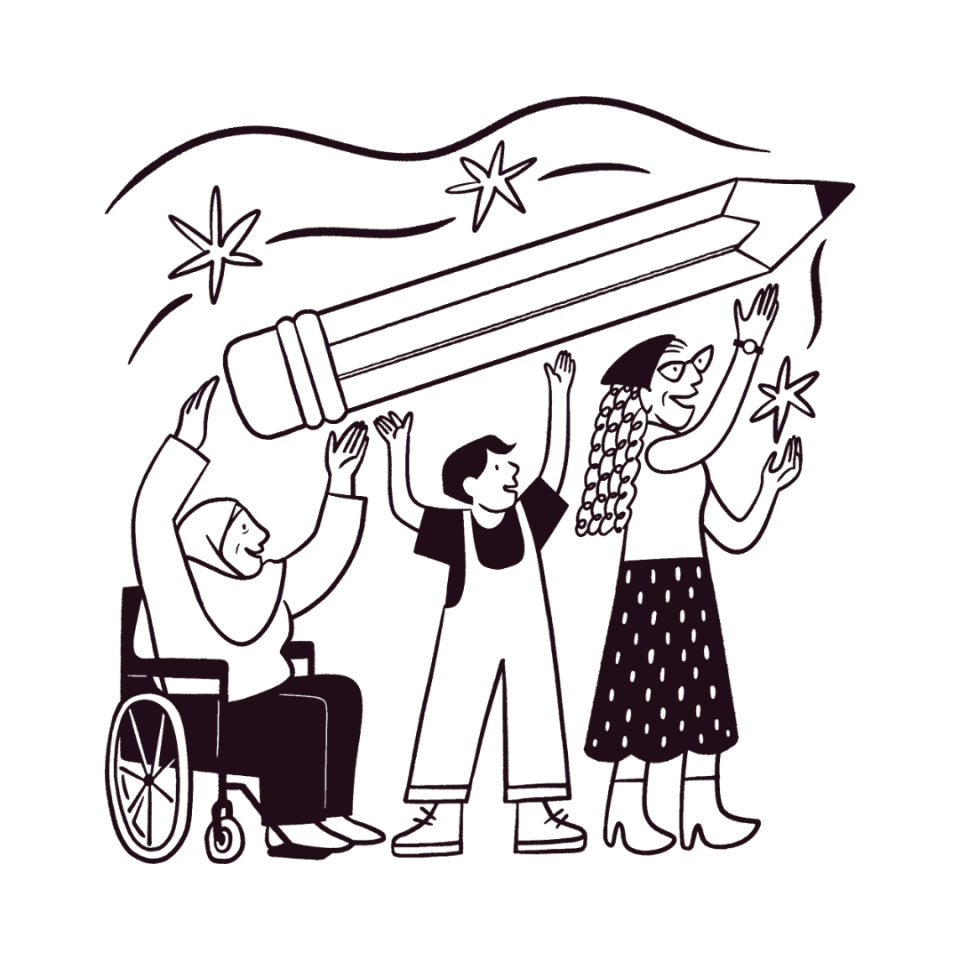 Illustration demonstrating equity